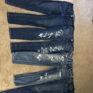 Jeans AE, Expres, Hollister, Pacsun, True religion